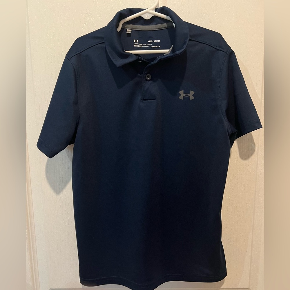 Under Armor boys medium golf polo